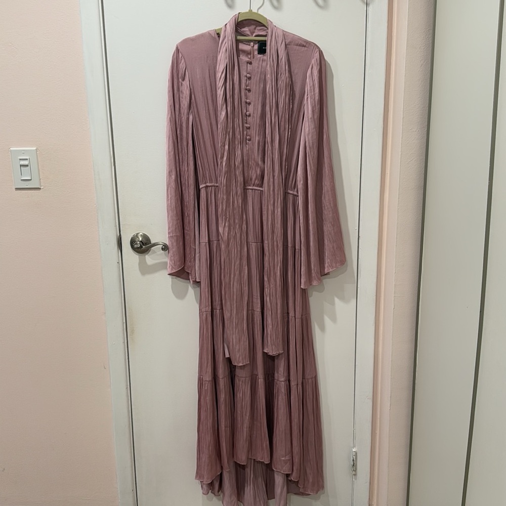 BRAND NEW BCBG MAXAZRIA Elisa Tiered Maxi Dress DAWN PINK - Picture 4 of 9